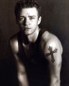 justin timberlake christ shoulder tattoo